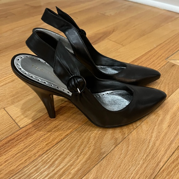 Paolo Corclli Black Slingback Heels - Picture 3 of 4